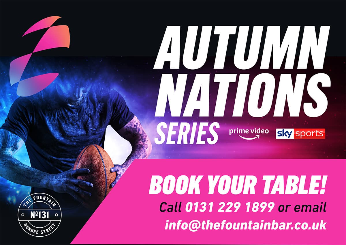 Watch the Autumn Nations at The Fountain